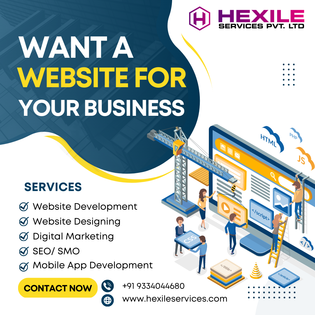Hexile Website — Social Media design by Abhijit